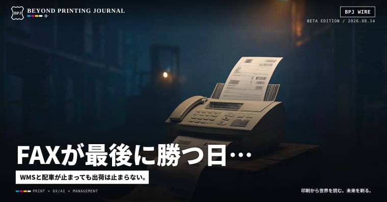 FAXが最後に勝つ日:サイバー障害の夜に回り始める「代替出荷ラベル」の経済圏