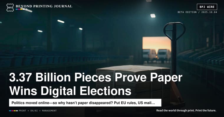 The Deadline Industry Moves 3.37 Billion Pieces: Why Posters and Direct Mail Survive Even “Digital” Elections