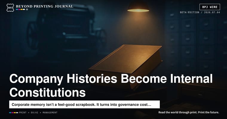 A Company History Can Become Your “Internal Constitution.” That’s Why Budgets Run from a Few Million Yen to ¥10 Million