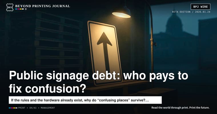 The readability debt in public signage: who ends up paying?