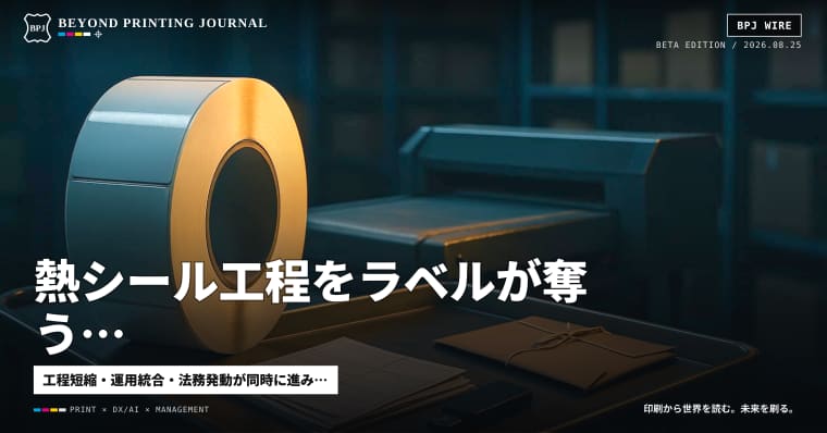 熱シール工程をラベルが奪う、縦スクロールECで同梱が増える、AI事故がサブポエナを呼ぶ ほか7本 — BPJ News 夕刊