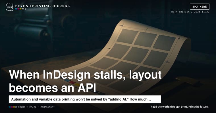 The day InDesign stalls, DTP goes back to design