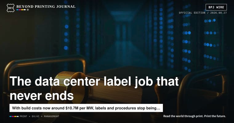 In 100MW-Class Data Centers, “Peel-and-Replace” Label Work Is Becoming a Business