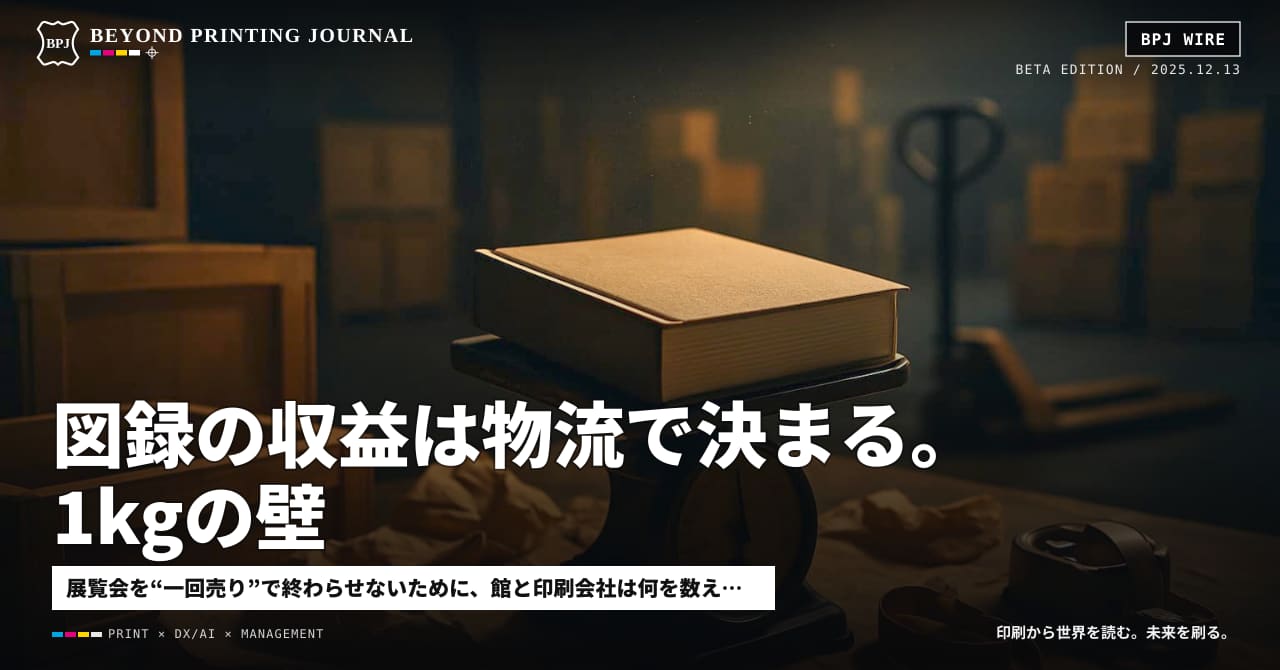 図録の収益は物流で決まる。1kgの壁