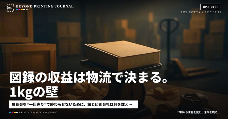 図録の収益は物流で決まる。1kgの壁