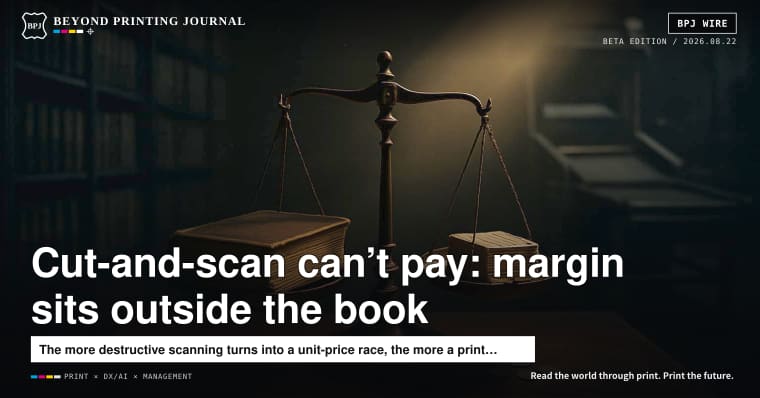 Why cut-and-scan doesn’t pay: the profit sits outside the book