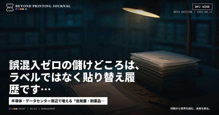 誤混入ゼロの儲けどころは、ラベルではなく貼り替え履歴です