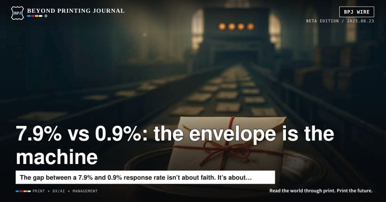 The envelope as a donation collection machine