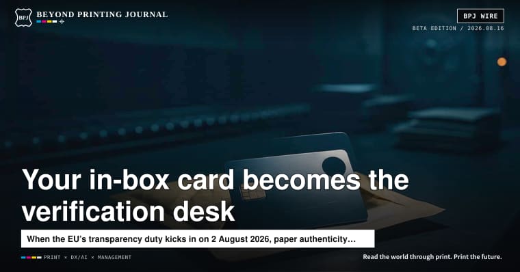 The in-box card becomes your verification desk