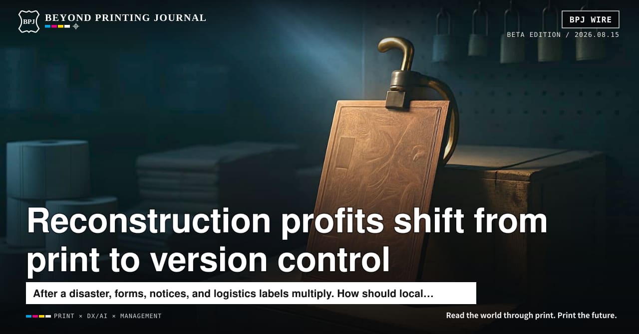 Disaster reconstruction isn’t where print wins. It’s where version control does.