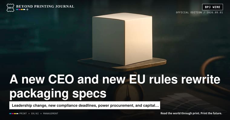 Apple names a new CEO; EU packaging rules go live; geothermal power deals surge; a paper giant sells down its stake — and print specs get rewritten