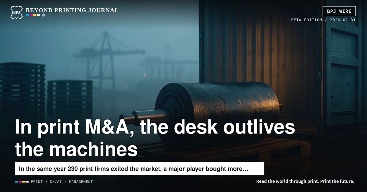 In print M&A, what survives: the machines—or the customer desk?