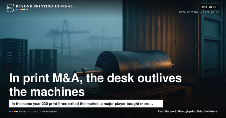 In print M&A, what survives: the machines—or the customer desk?