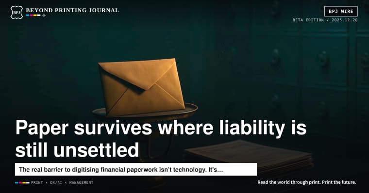 Financial forms don’t go paperless until liability is settled