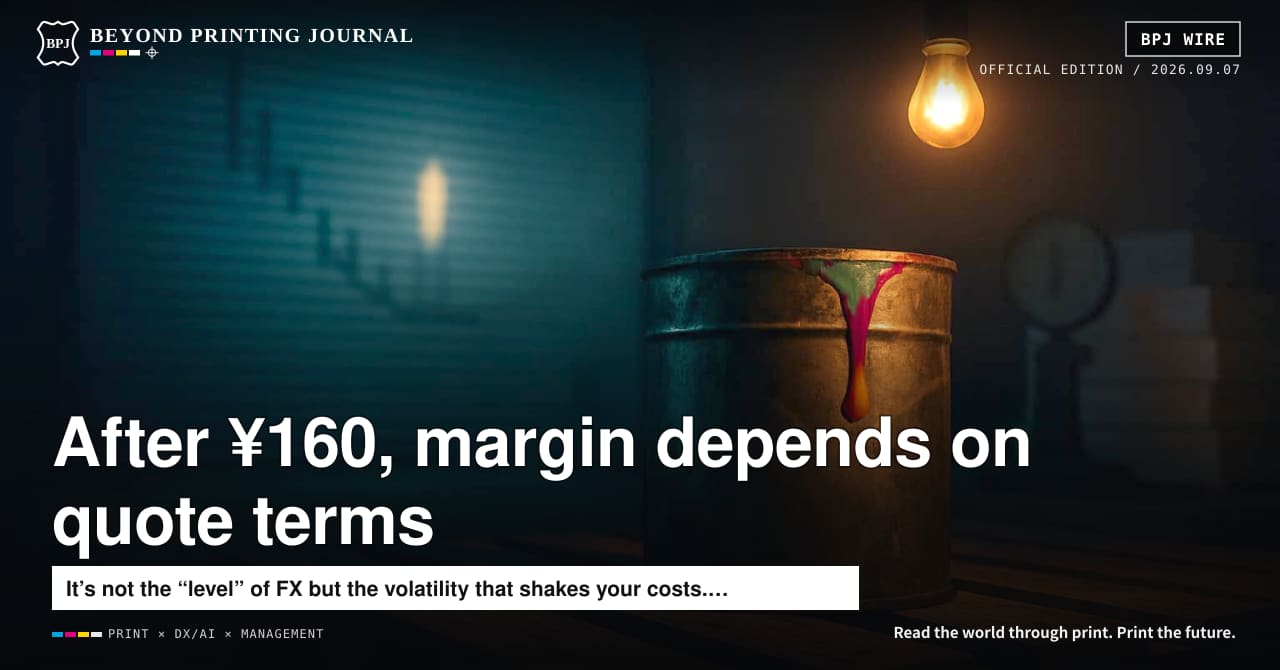 After touching ¥160 and snapping back to ¥156: pricing decisions and why finishing now decides margin