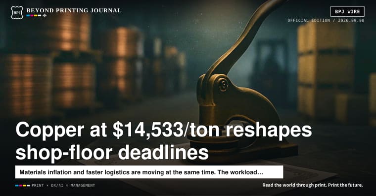 Copper hits $14,533/ton—and inventory counts drop from 57 hours to 2: what it changes on the shop floor | BPJ News Morning Edition