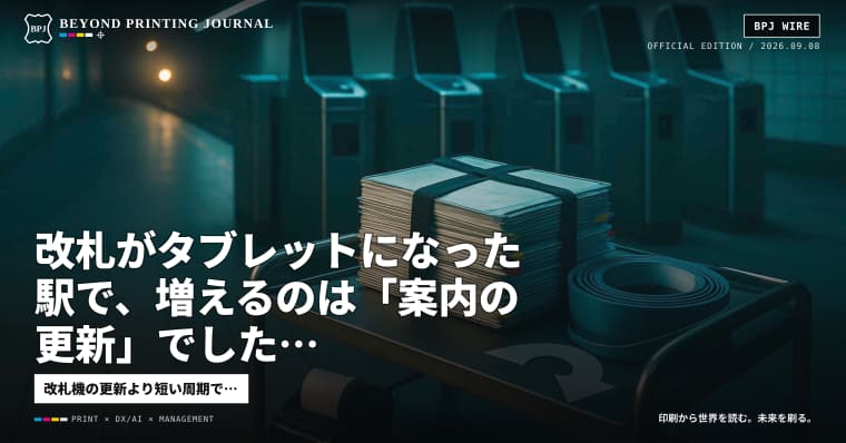 改札がタブレットになった駅で、増えるのは「案内の更新」でした