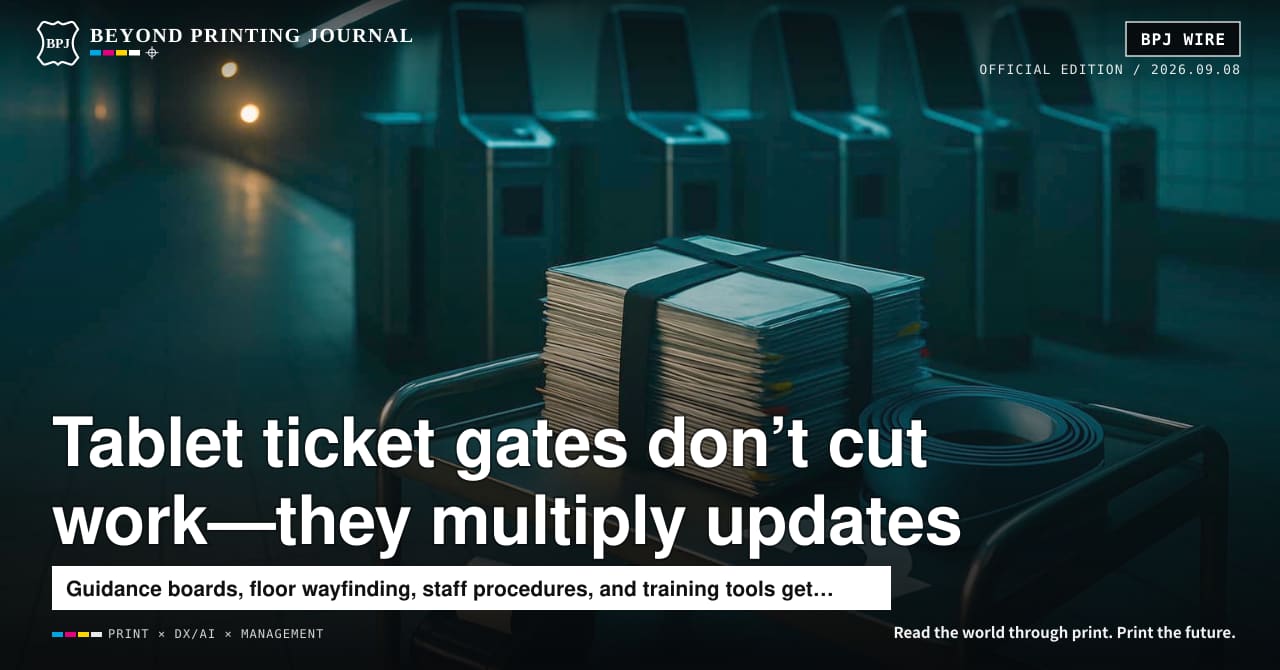 At stations where ticket gates turn into tablets, what increases isn’t hardware—it’s “updates to guidance”