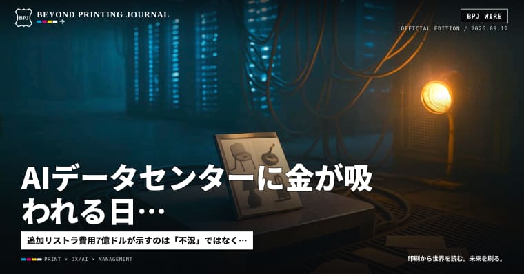 AIデータセンターに金が吸われる日、カタログから人が消える