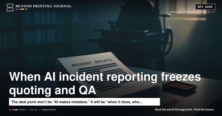 The day an “AI incident report template” freezes quoting, inspection, and customer service