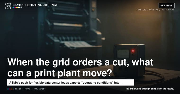 When the grid says “cut load,” which part of a print plant moves first?