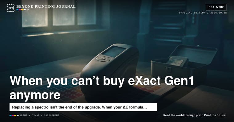The day you can’t buy an eXact Gen1, the shop floor starts failing because it can’t “measure”