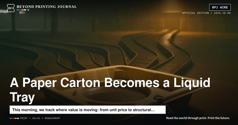 TOPPAN carton becomes a liquid tray, 263 succession-related bankruptcies, 9 logistics hubs become one — and 6 more | BPJ News