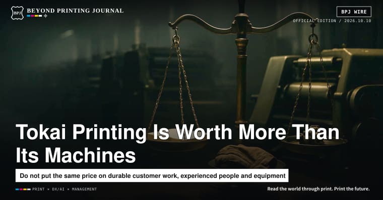 Tokai Printing’s Takeover Value Has Three Parts