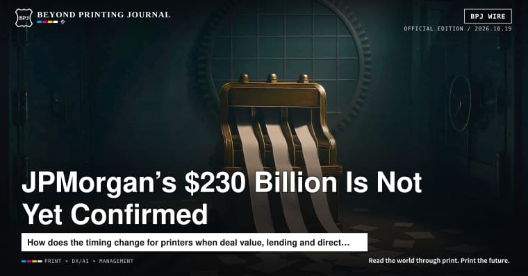 JPMorgan’s $230 Billion Is Not Yet Confirmed