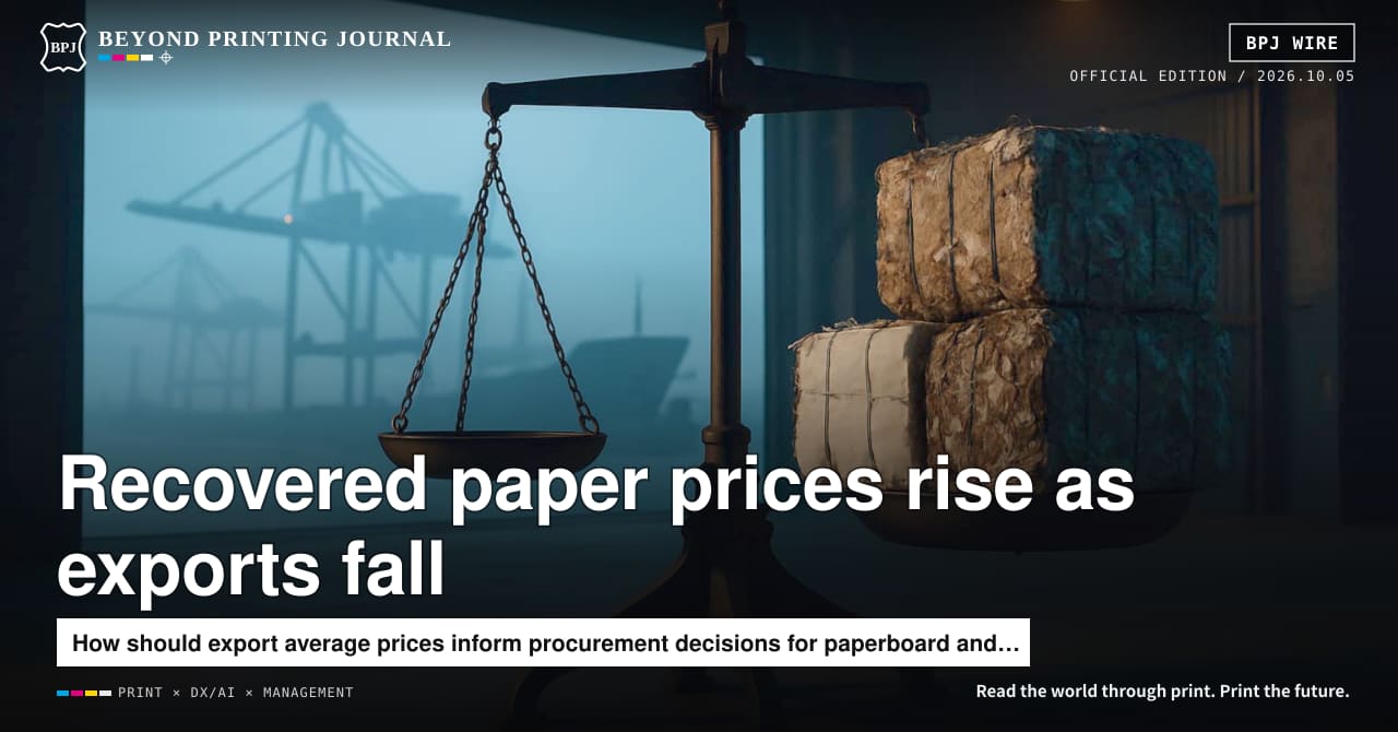 Japan exports 154,532 tonnes of recovered paper as prices rise across three grades